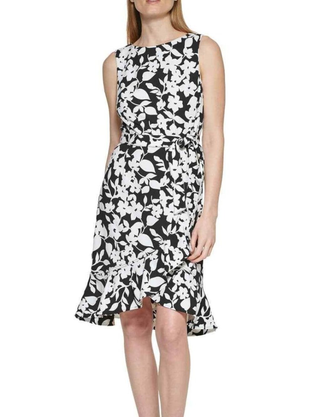 Calvin Klein Black and White Dress